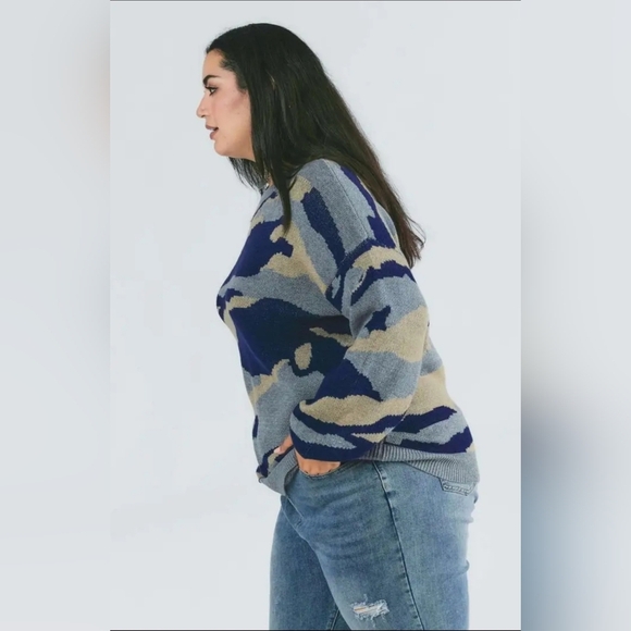 Camouflage Patterned Sweater - Picture 4 of 4